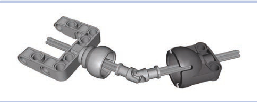 球关节内部容纳差速器