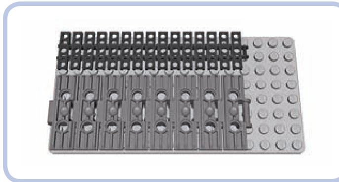 新旧硬塑料履带