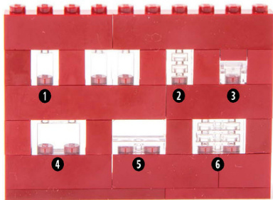 平板堆叠实现铅玻璃窗方格纹理