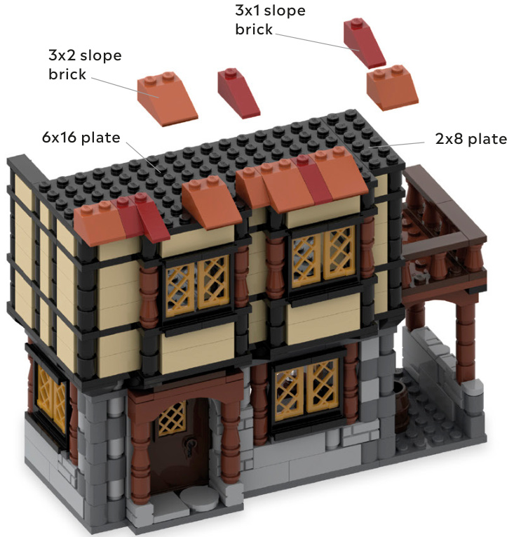 中世纪城堡塔楼与城墙