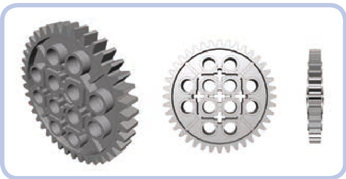 16/24齿差速齿轮被传动驱动环锁定