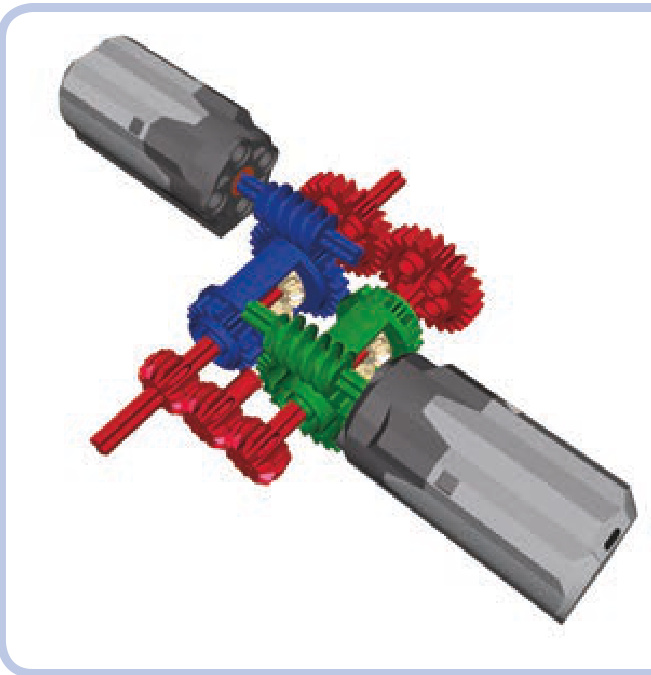 蜗轮传动横向减法器
