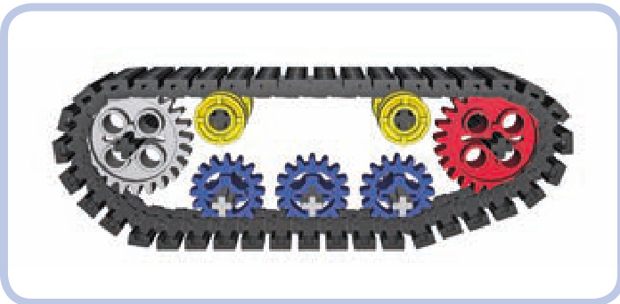 带托带轮的履带系统