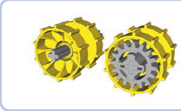 履带轮毂带16齿齿轮