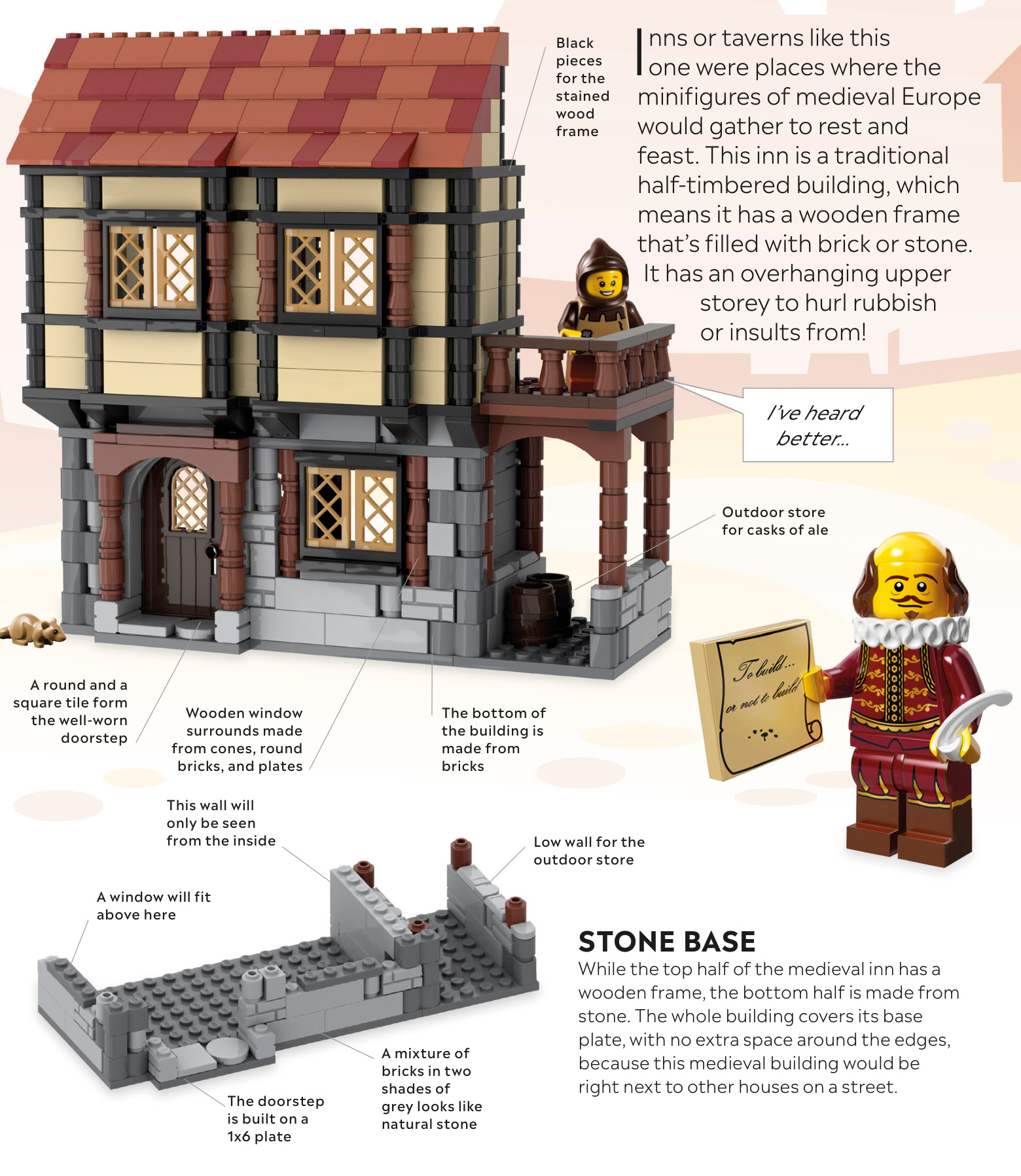 中世纪旅馆正面外观