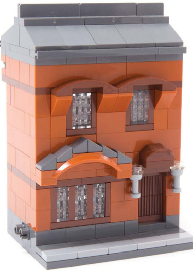 堆叠透明砖块创造无框窗户效果