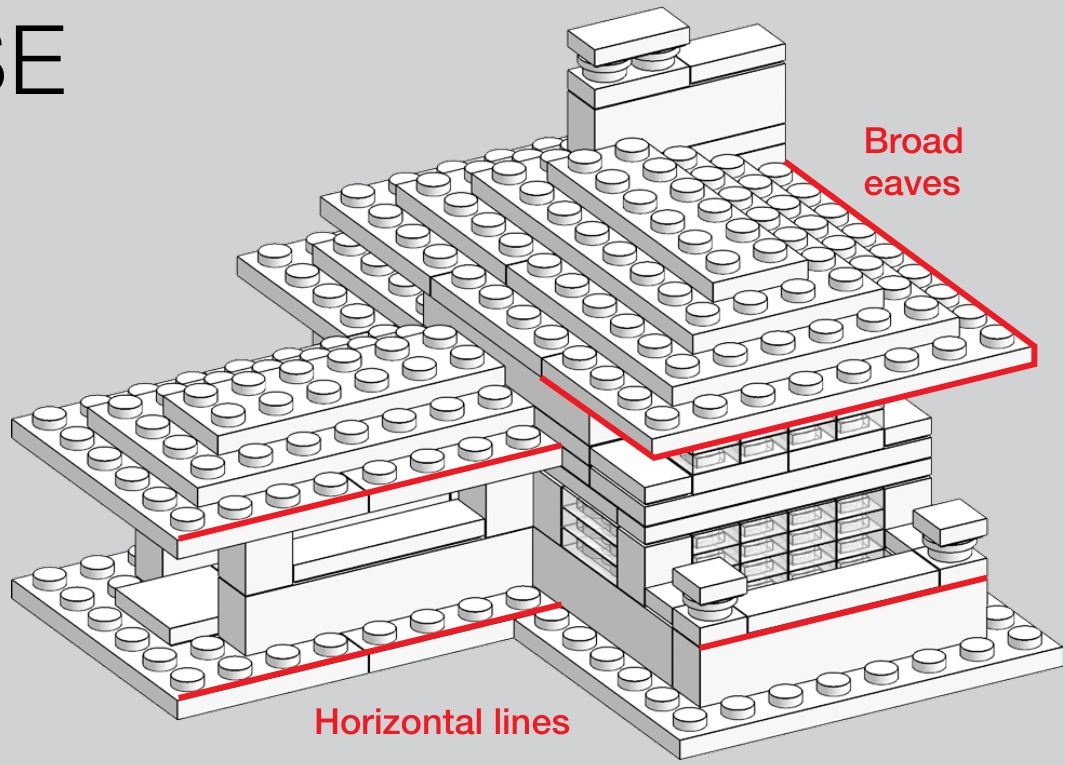 草原风格乐高住宅模型
