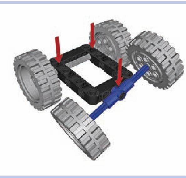 四车轮带一个悬挂轴底盘