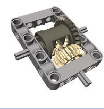 新型28齿差速齿轮封装在5x7框架内