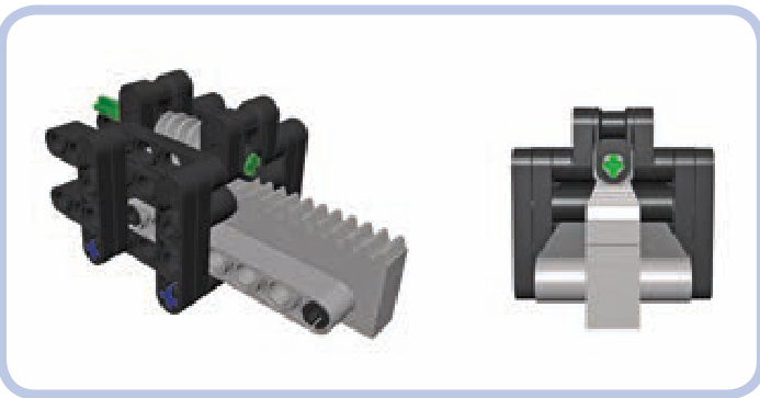 蜗轮驱动齿条产生紧凑臂伸展机构