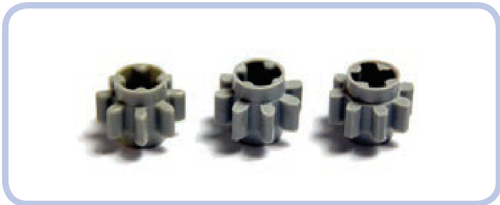 8 齿齿轮三种变体