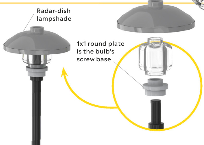 乐高室外照明——路灯柱设计