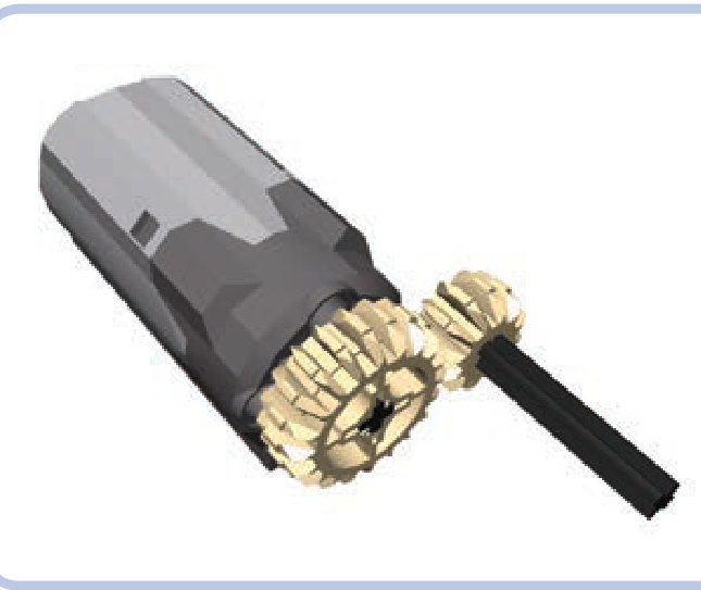 加速降低扭矩（大齿轮驱动小齿轮）