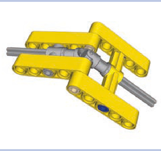 3凸点长万向节通过铰接点传递驱动