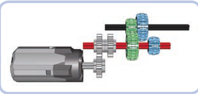 简单2速变速箱内部