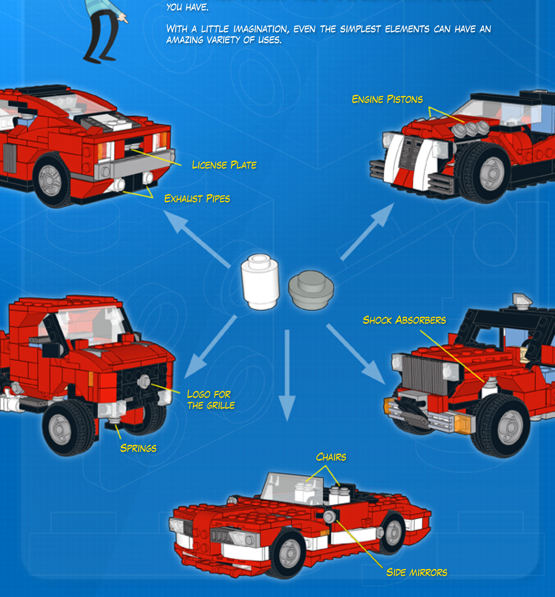 创造性使用零件的搭建案例