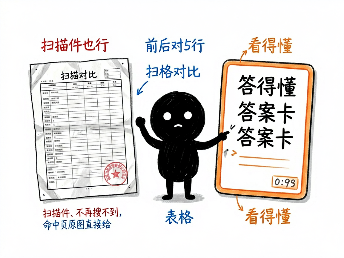 配图：扫描件图表表格也看得懂