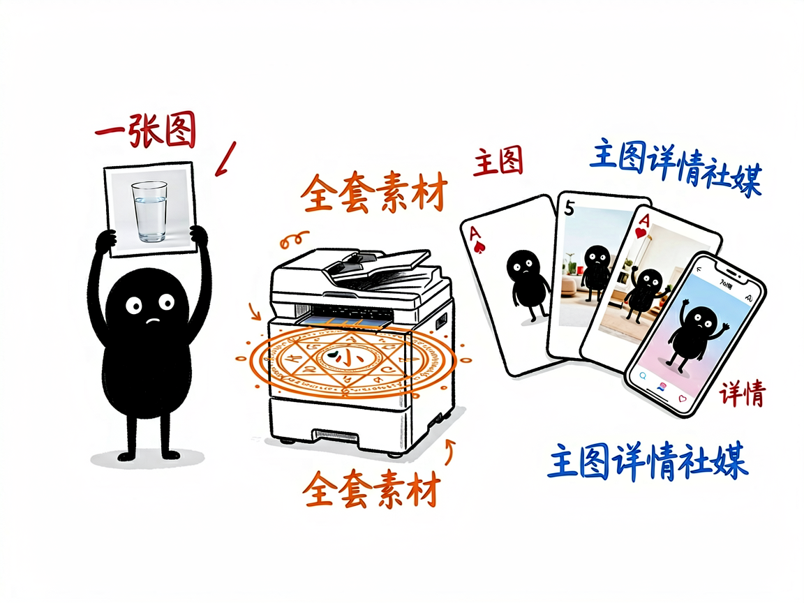 配图:一张产品图变全套电商素材