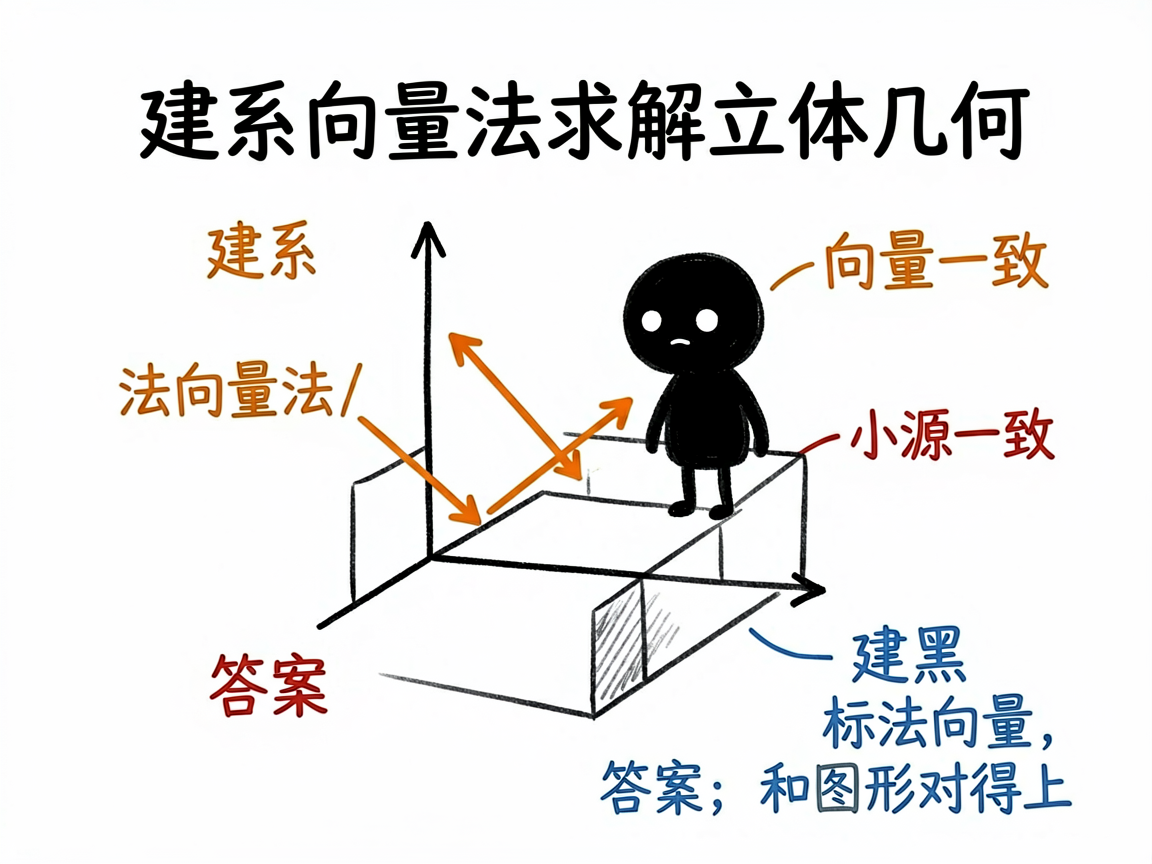 配图：建系向量法求解立体几何
