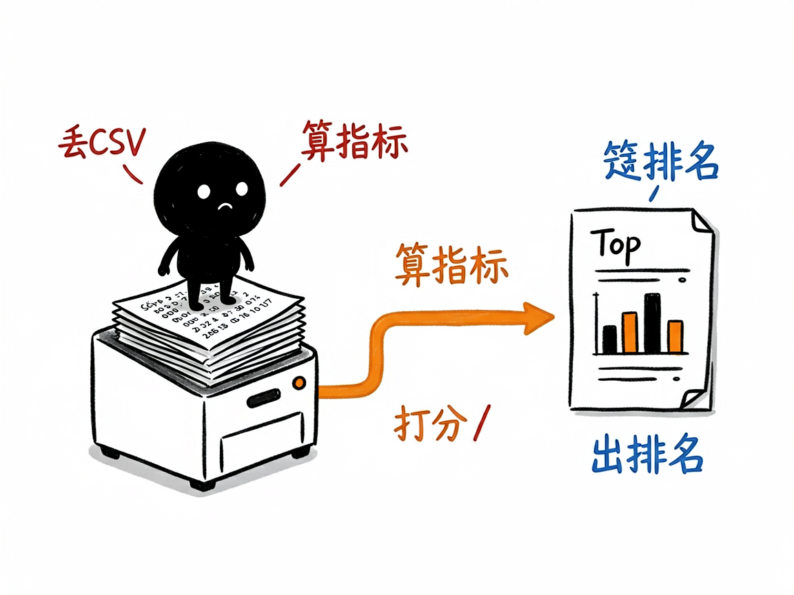 配图:丢CSV出评分排名