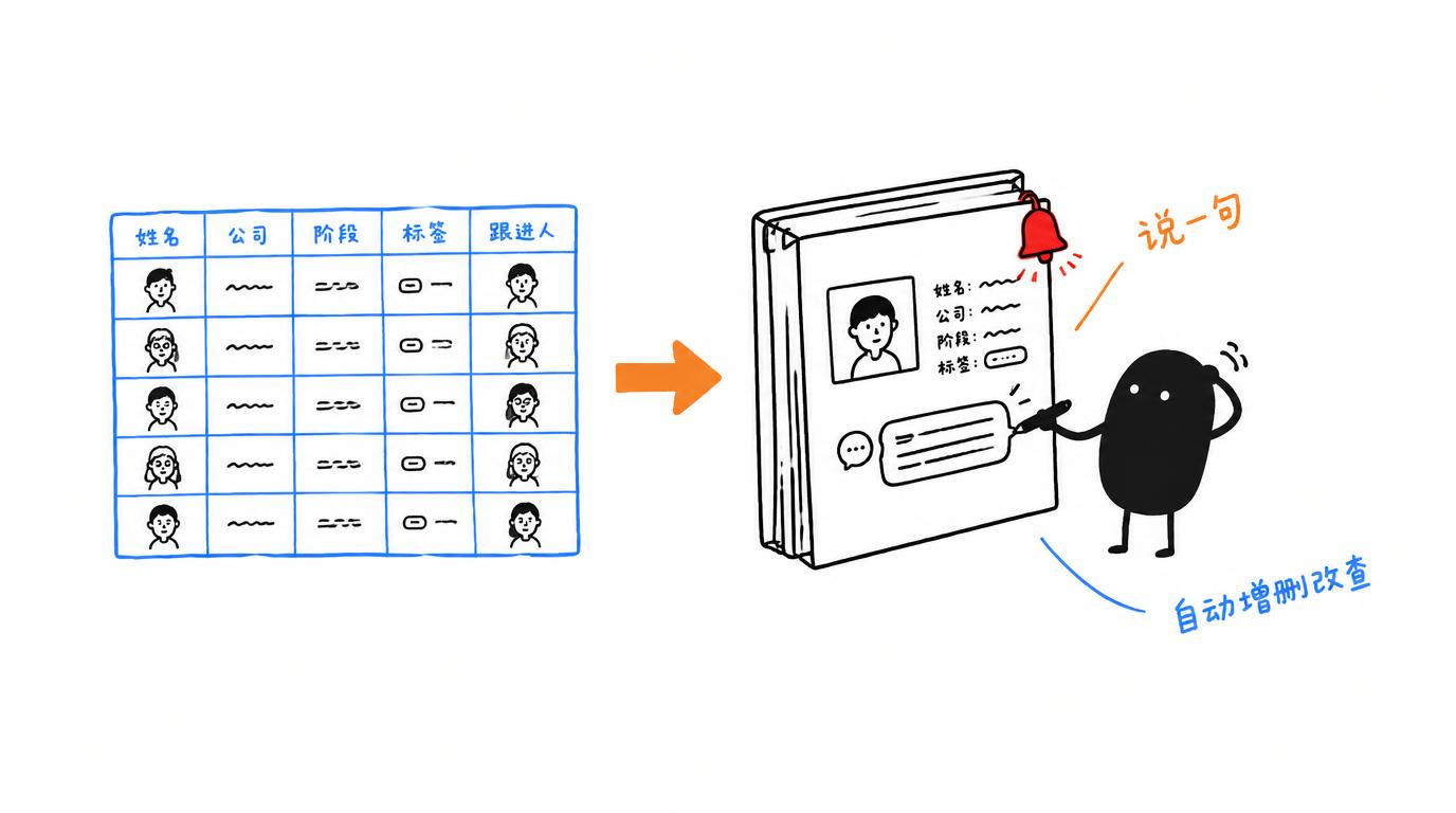 配图:把飞书多维表格变成会聊天的 CRM