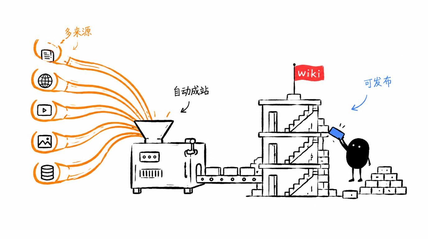配图：让 AI 自动帮你维护个人知识库网站