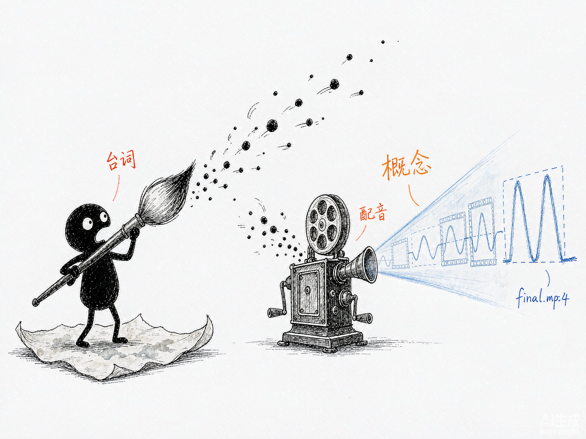 配图:台词配音动画自动串成一部片