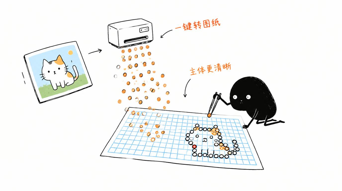 配图：一键生成拼豆图纸的 AI 网站（326 star）