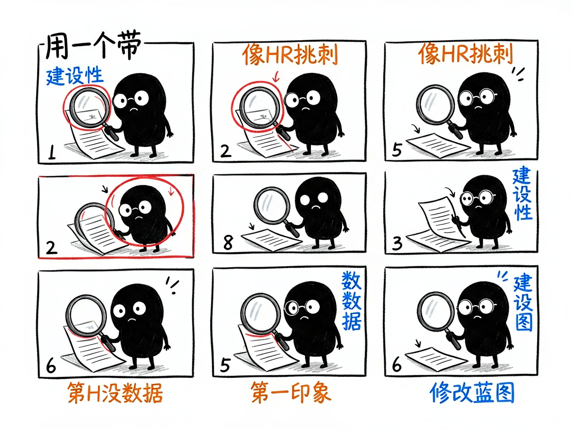 配图:像严格HR一样给简历挑刺